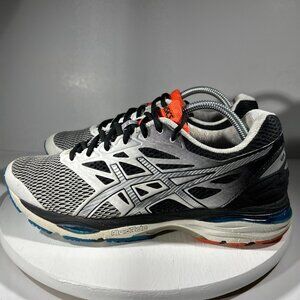 ASICS Gel Cumulus 18 Mens Size 10 Running Shoes Black White Sneakers Gym Walking
